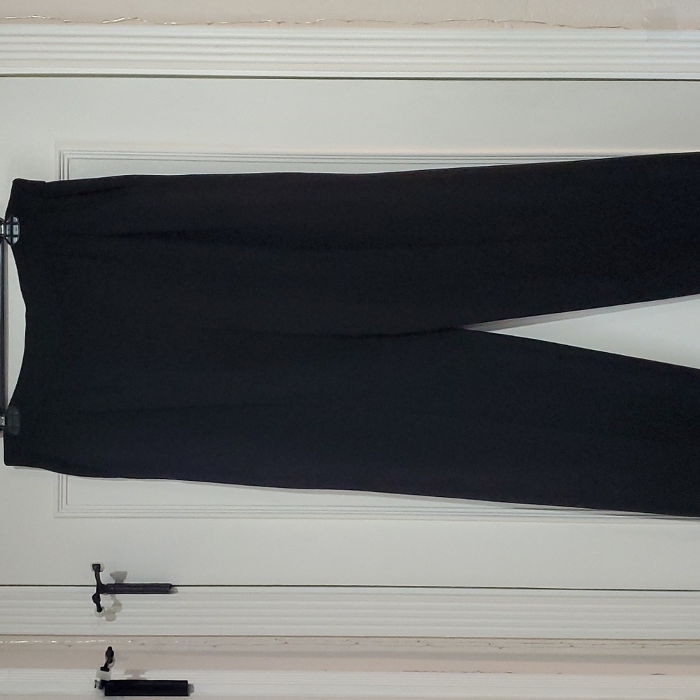 St John black sweater slacks